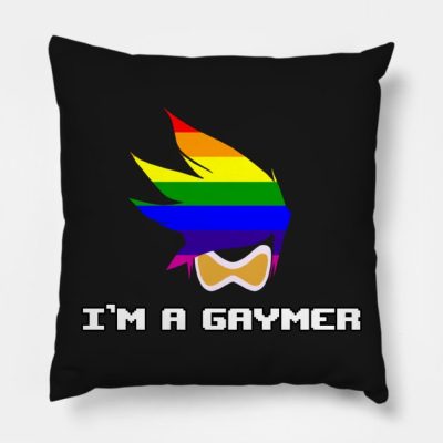 Im A Gaymer Overwatch Tracer Throw Pillow Official Overwatch Merch