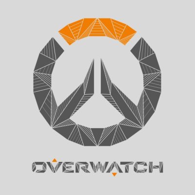 Overwatch Geometric Logo Throw Pillow Official Overwatch Merch