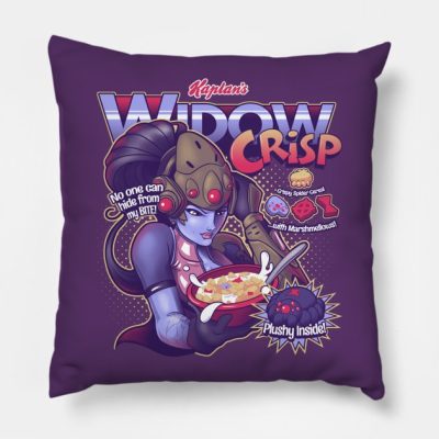 Widow Crisp Throw Pillow Official Overwatch Merch