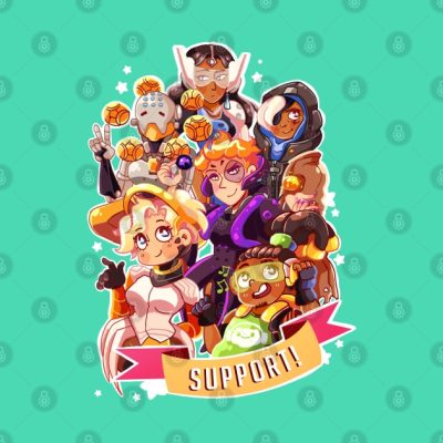Overwatch Support Heroes Tapestry Official Overwatch Merch