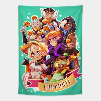 Overwatch Support Heroes Tapestry Official Overwatch Merch