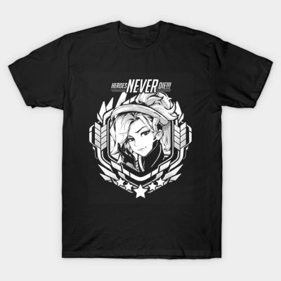 Mercy Heroes Never Die T-Shirt Official Overwatch Merch