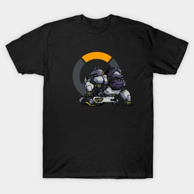 Overwatch 16 Bit Winston W Logo T-Shirt Official Overwatch Merch