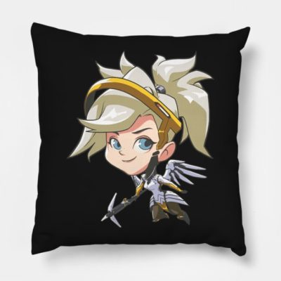 Cute Mercy Spray Throw Pillow Official Overwatch Merch