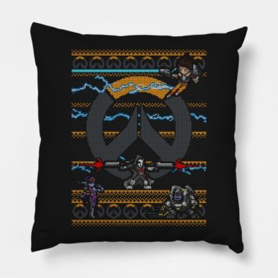 Overwatch Ugly Sweater Throw Pillow Official Overwatch Merch