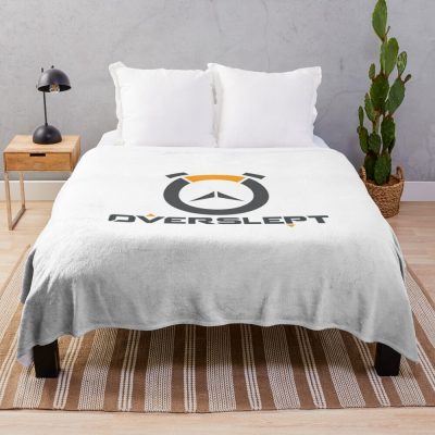 Overslept / Overwatch Logo Throw Blanket Official Overwatch Merch