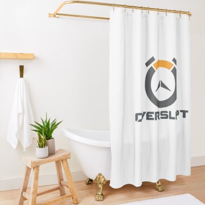 Overslept / Overwatch Logo Shower Curtain Official Overwatch Merch