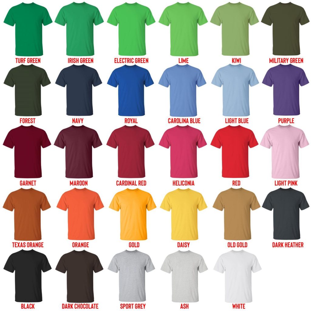t shirt color chart - Overwatch Shop